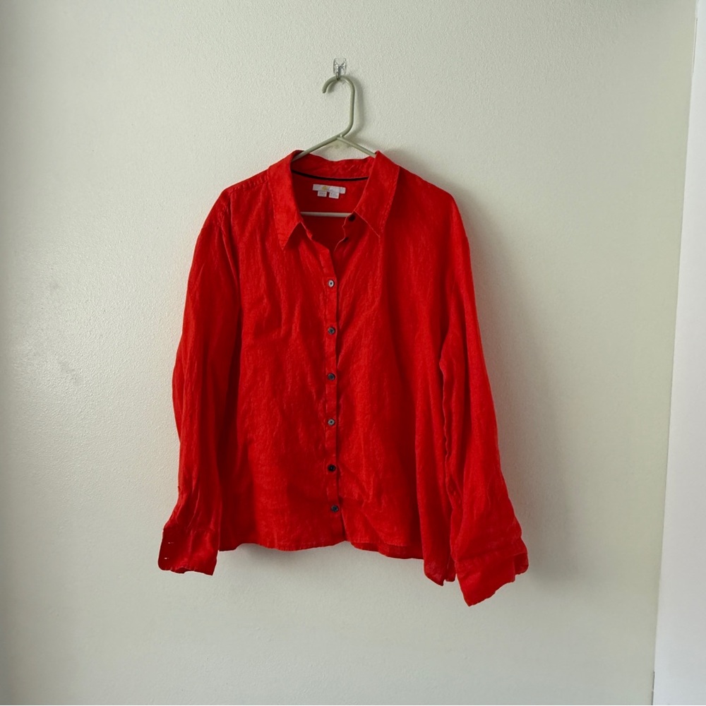 Boden Red Button Down Shirt